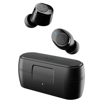Skullcandy Jib True Wireless Earbud with Microphone / 22 Hour Battery Life / Use with iPhone and Android / Best for Gym and Gaming / Bluetooth Earbud Headphones - Black/Orange