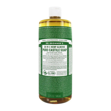 Dr. Bronner's Organic Pure Castile Liquid Soap Hemp Almond 32 fl oz