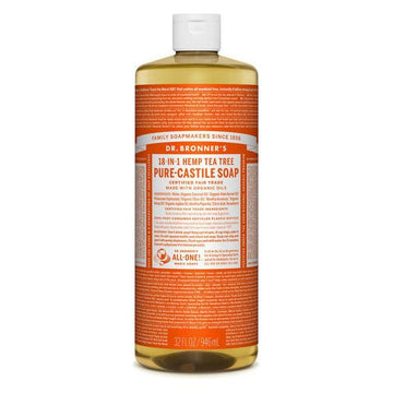 Dr. Bronner's Organic Pure Castile Liquid Soap Tea Tree 32 fl oz