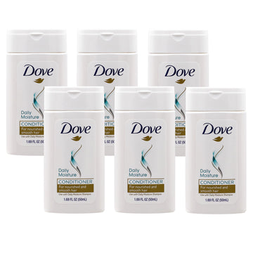 Dove Conditioner Daily Moisture Nourishing System for Smooth Hair 6-Pack 1.7 FL Oz 6 Bottles