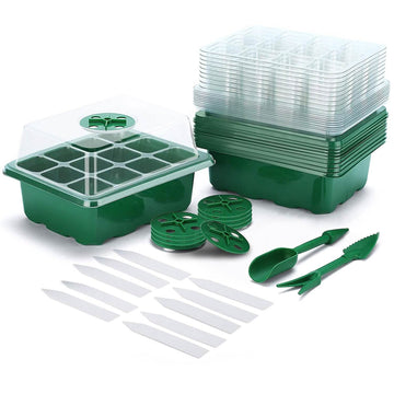 10-Piece: Reusable Seed Starter Tray Kit