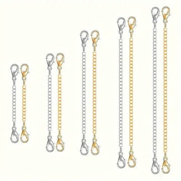 10-Pieces: Stainless Steel Chain Extender