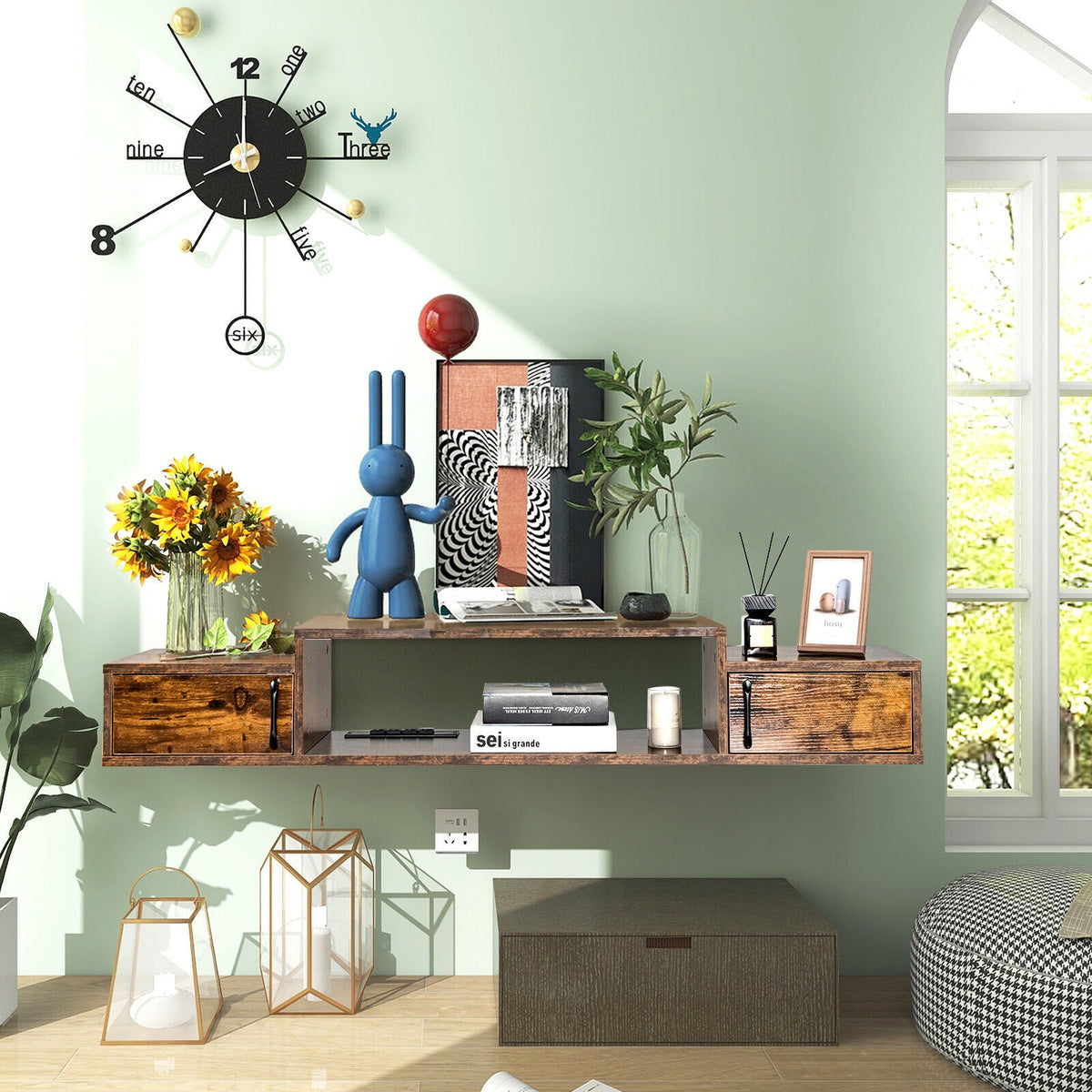 Misting Pedestal Fan Air Circulator with 90° Auto Oscillation Floor Standing Fan with 8 Speeds