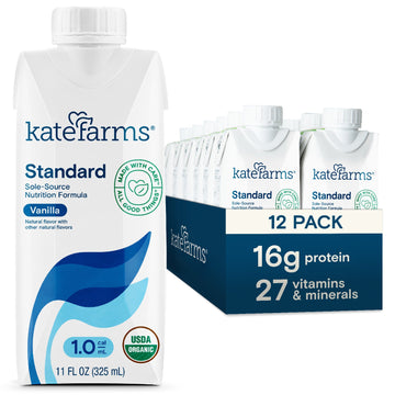 Kate Farms Standard 1.0 Vanilla Oral Supplement / Tube Feeding Formula, 11 Oz. Carton #851823006683