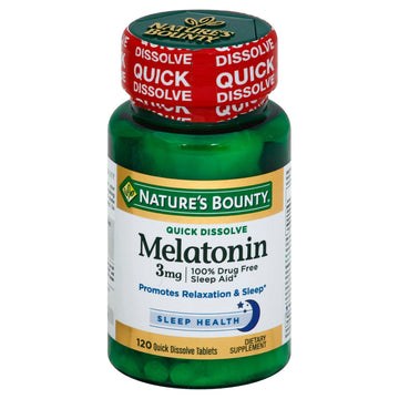 Nature's Bounty Melatonin, 3 Mg, Quick Dissolve Tablets