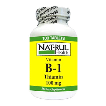 Natrul Health Vitamin B-1 (Thiamine) 100 mg – 100 Tablets