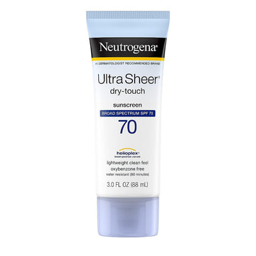 Neutrogena Ultra Sheer Dry-Touch Sunscreen Lotion, Broad Spectrum SPF 70, 3 Fl Oz