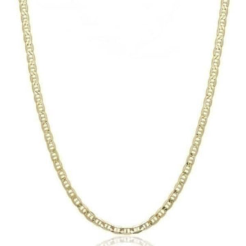 10K Solid Yellow Gold 2.5mm Marina Chain - Assorted Sizes