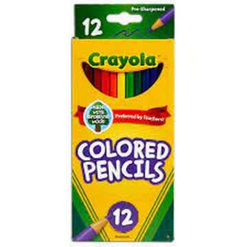 Crayola Long Colored Sharpened Pencils 12ct