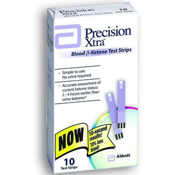 Precision Xtra Blood Ketone Test Strips Box Of 10