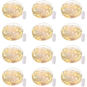 12-Pack: Led Fairy Lights Battery Operated String Lights