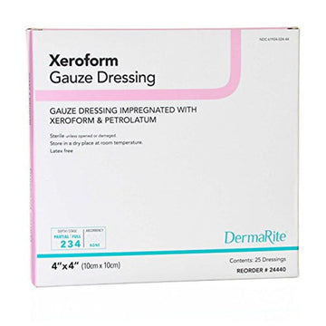 Xeroform Petrolatum Impregnated Dressing 4 X 4 Square Gauze 24440