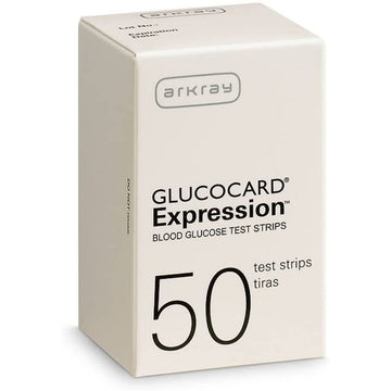 Glucocard Expression Blood Glucose Test Strips 50 Ct