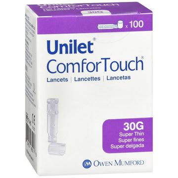 Unilet Comfortouch Lancets  30G  Super Thin 100Ct