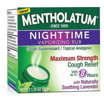 Mentholatum Nighttime Vaporizing Rub Maximum Strength Cough Relief