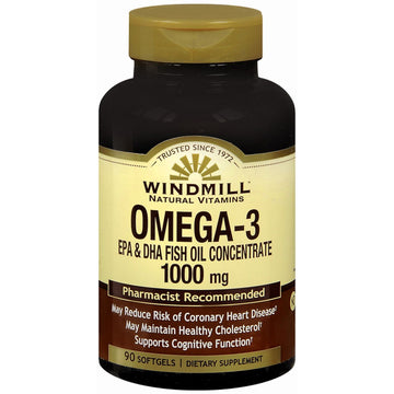 Windmill Natural Omega III EPA + DHA, 1000 Mg, Softgels