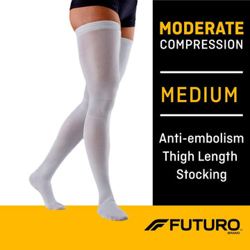 Futuro™ Anti-Embolism Stockings – Thigh Length – Medium Regular