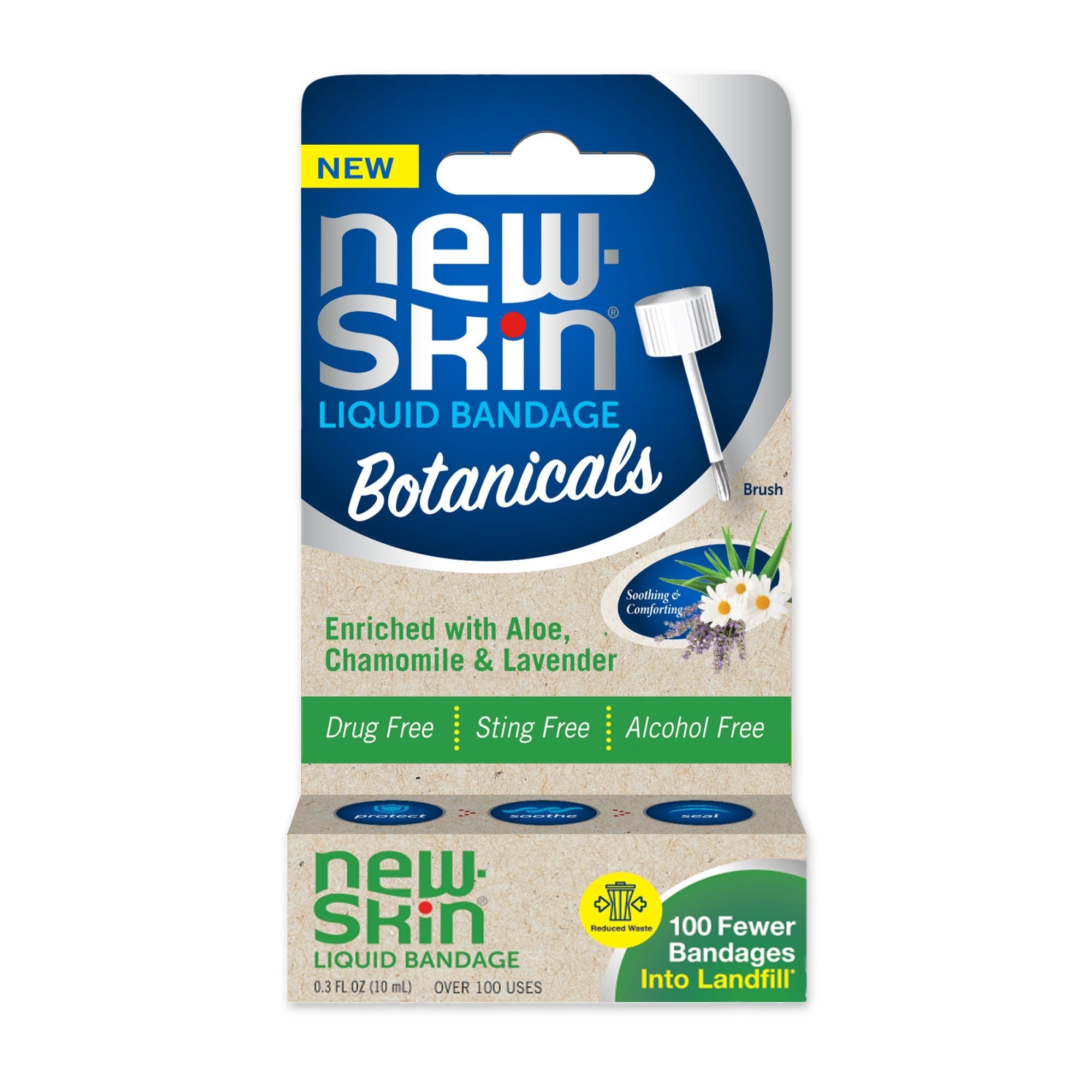 New Skin Botanicals Liquid Bandage For Minor Cuts And Scrapes 0.3 fl