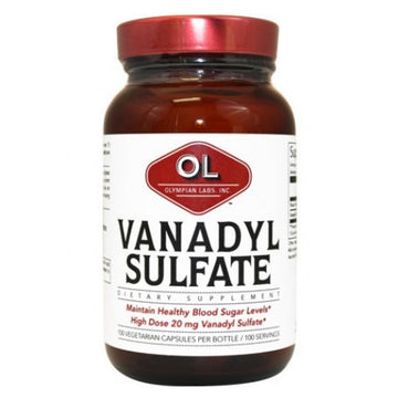 Olympian Labs Vanadyl Sulfate With Niacin - 20 Mg - 100 Capsules