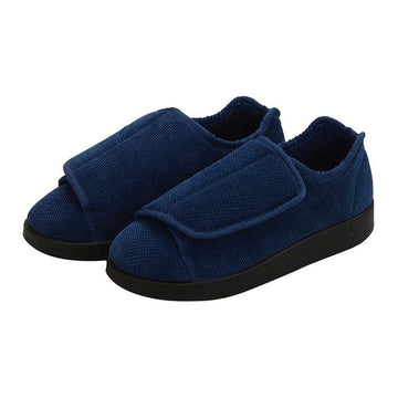 Silverts Blue Reusable Slippers Size 9 / 2X-Wide Slip-Resistant Sole