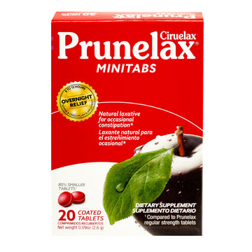 Prunelax Ciruelax Minitabs 20