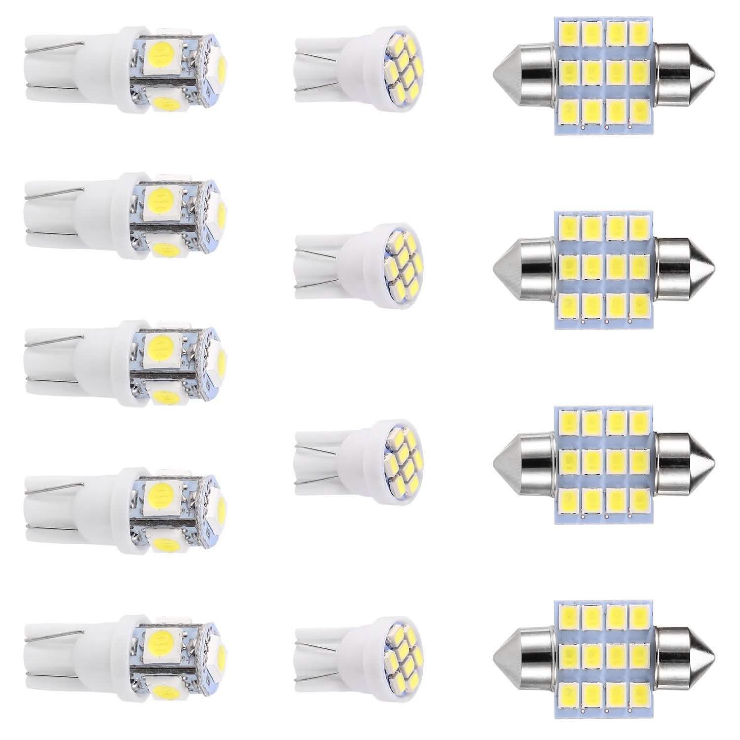 13-Pieces: T10 31mm Festoon LED Light
