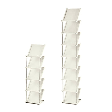 5 Tier Vertical Shoe Rack Narrow Free Standing Storage Organizer for Entryway Space-Saving Stackable Shoe Holder Corner Shoe Tower For Entryway Bedroo