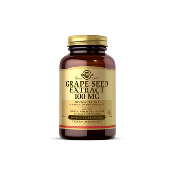 Solgar Grape Seed Extract, 100 Mg, 60 Vegetable Capsules