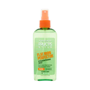Garnier Fructis Style Sleek & Shine Flat Iron Perfector Flexible Hold Straightening Mist - 6 Fl Oz
