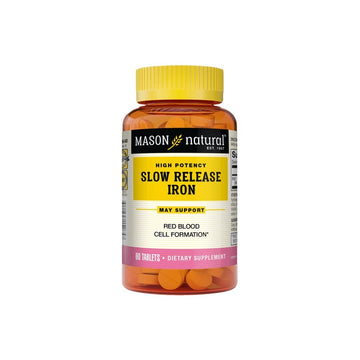 Mason Natural High Potency Slow Release Iron 50 Mg 60 Tablets