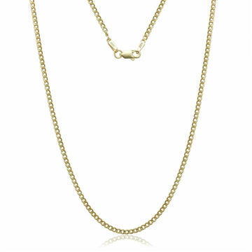 14k Solid Yellow Gold Cuban Link Chain Necklace - Assorted Sizes