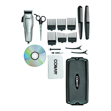 Conair Custom Cut Haircut Kit, Chrome, 21 Piece