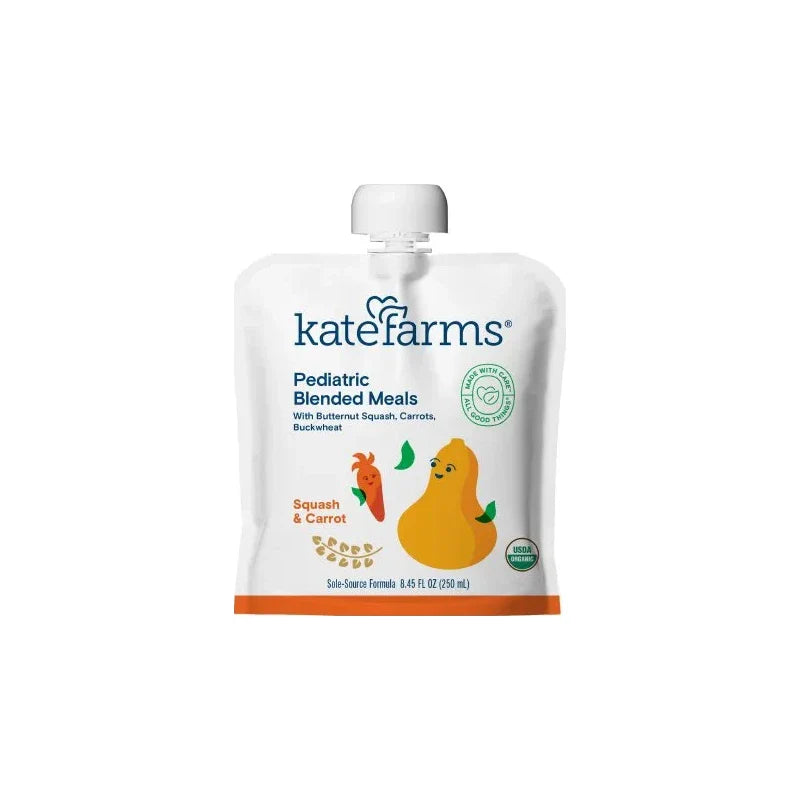 Kate Farms - Kate Farms Pediatric Blended Meals, Squash & Carrot, 8.45 Fl Oz (250 Ml) CS/12