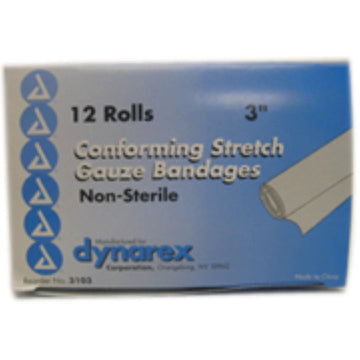 Dynarex Non-Sterile Conforming Stretch Gauze Bandages – Reliable Wound Care