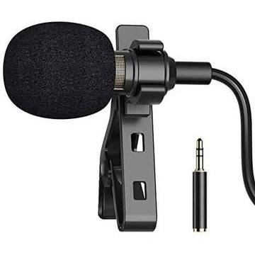 16 Feet Single Head Lavalier Lapel Microphone Omnidirectional Condenser Mic