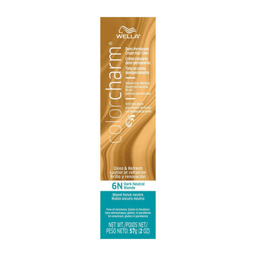 Wella ColorCharm Demi-Permanent Creme Hair Color 2 Oz - 6N Dark Neutral Blonde