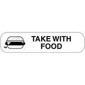 Apothecary "Take With Food" Label