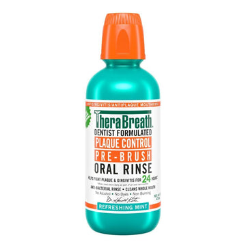 Therabreath Plaque Control Pre-Brush Oral Rinse - Refreshing Mint Flavor