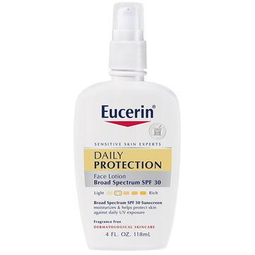 Eucerin Daily Protection Broad Spectrum Face Lotion & Sunscreen, SPF 30, 4 Fl Oz