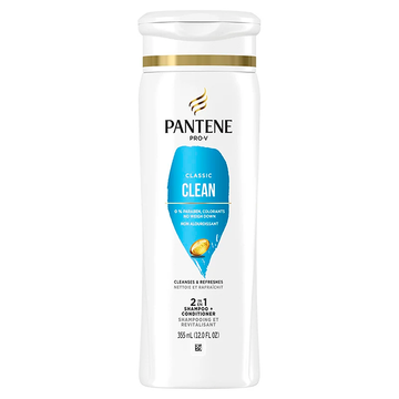 Pantene Classic Clean 2 In 1 Shampoo + Conditioner 12 Fl Oz