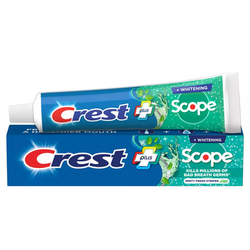 Crest Complete Plus Whitening Scope Minty Fresh Striped Fluoride Toothpaste, 5.4 Oz
