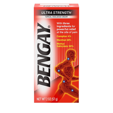 Bengay Ultra Strength Pain Relieving Cream - 2 oz (57g) - Non-Greasy Topical Analgesic