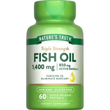 Nature's Truth Triple Strength Fish Oil 1360 Mg Capsules