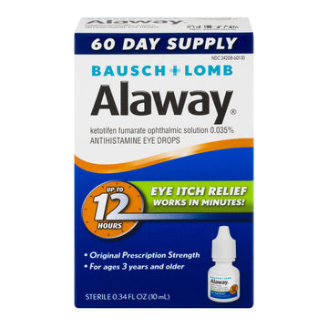 Alaway Eye Drops, Antihistamine, Original Prescription Strength