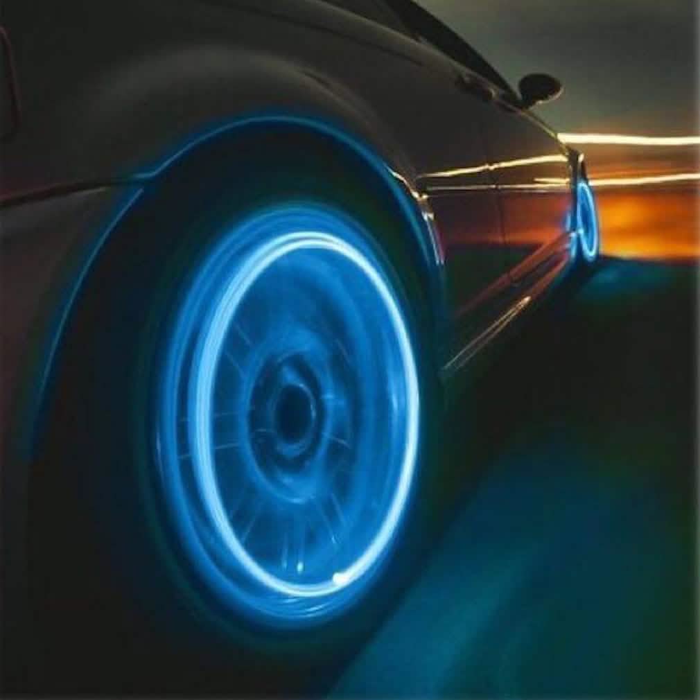 4-Pack: Motion Activated LED Tire Valve Stem Lights