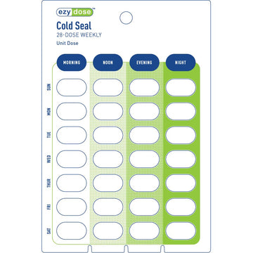 Ezy Dose Weekly Blister Cards - Case Of 500