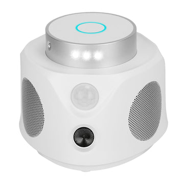 360° Ultrasonic Mice Repellent Indoor Rodent Repeller Mice Rat Squirrel Rodent Chaser with 3 Modes 9 Strobe Lights for Kitchen Living Room Attic Basem