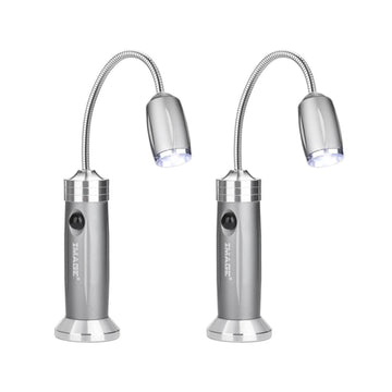 2-Pack: BBQ Grill LED Flashlight Goose Neck Outdoor Lamp