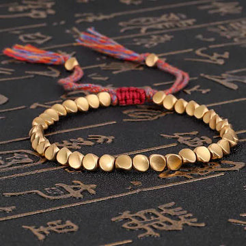 2-Pack: Handmade Copper Bead Bracelet