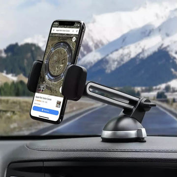 2-Pack: LAX Extendable Car Mount Holder for Cellphone with Adjustable Clamp